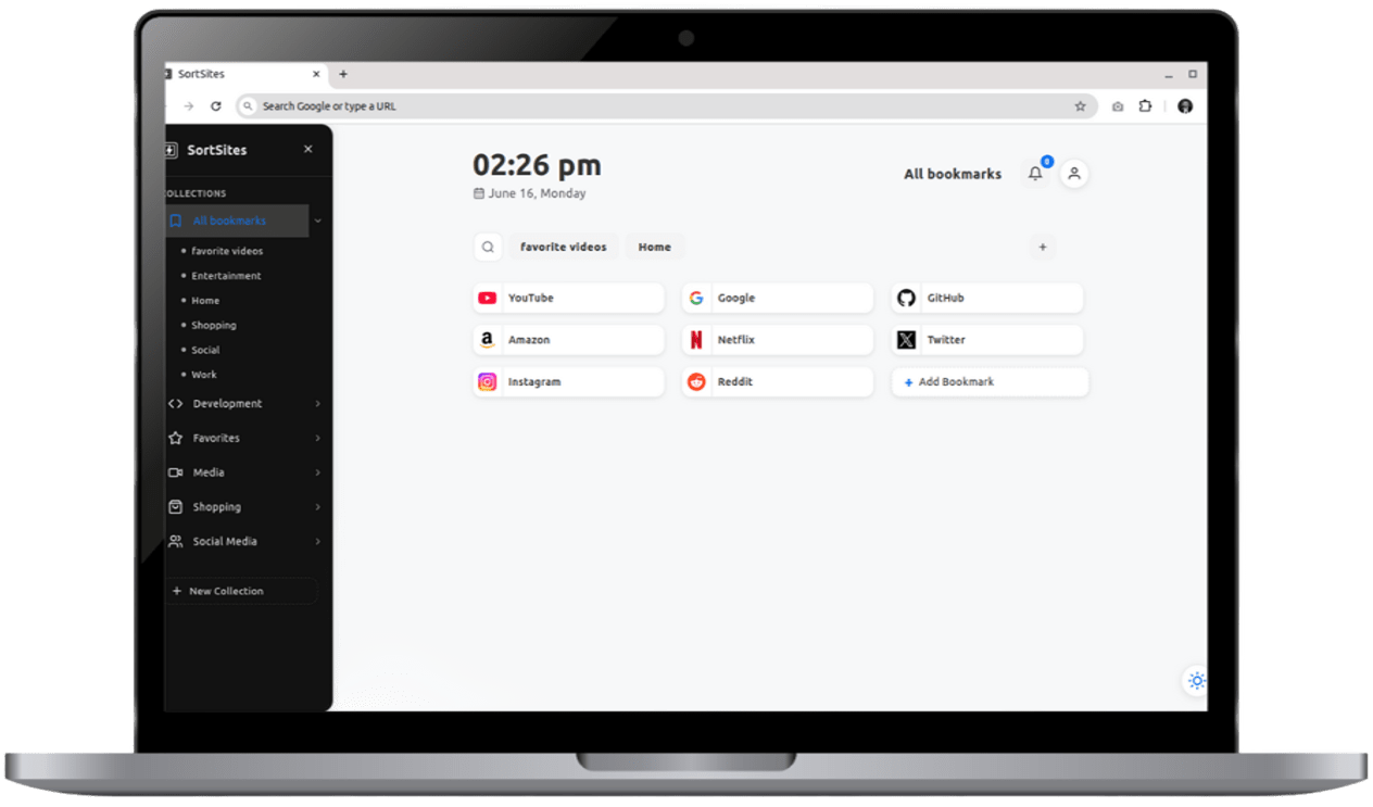 SortSites dashboard preview