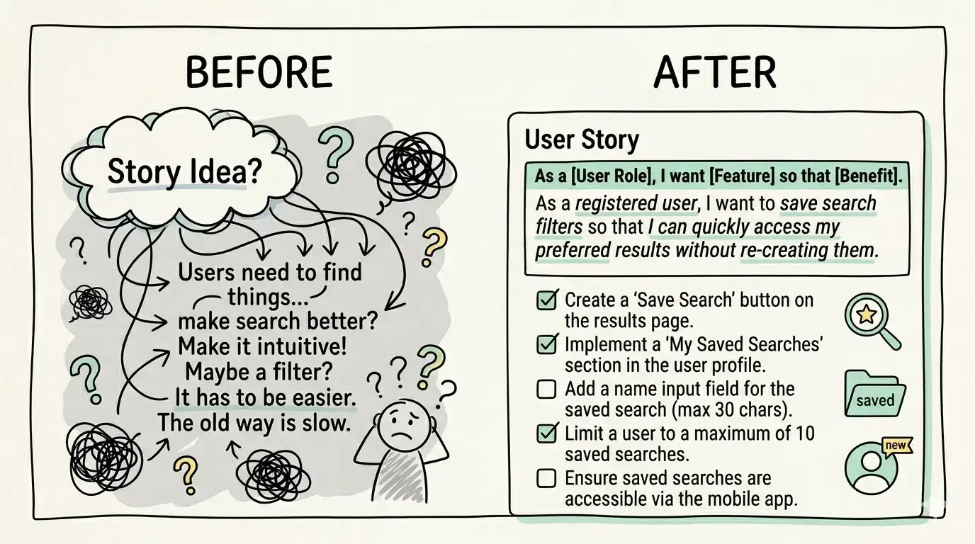 How to Use a Simple User Story Format Without Confusion